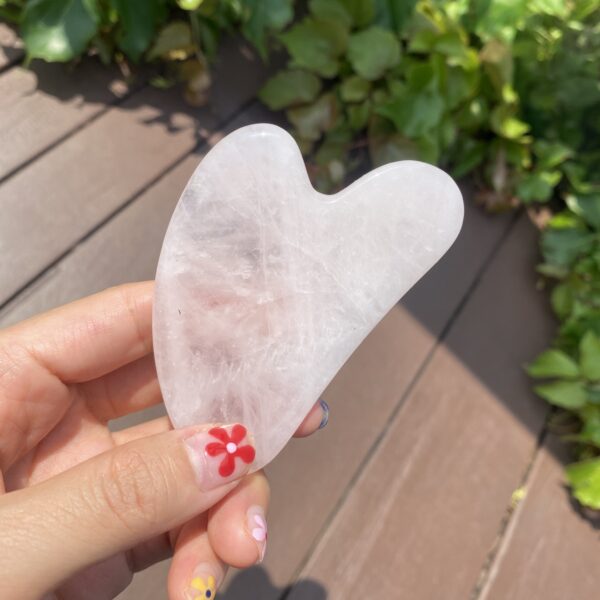 rose quartz Gua Sha tool