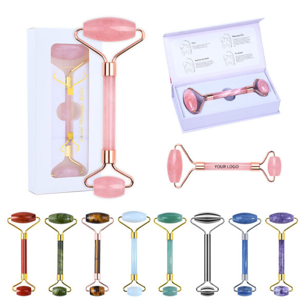 rose quartz face roller